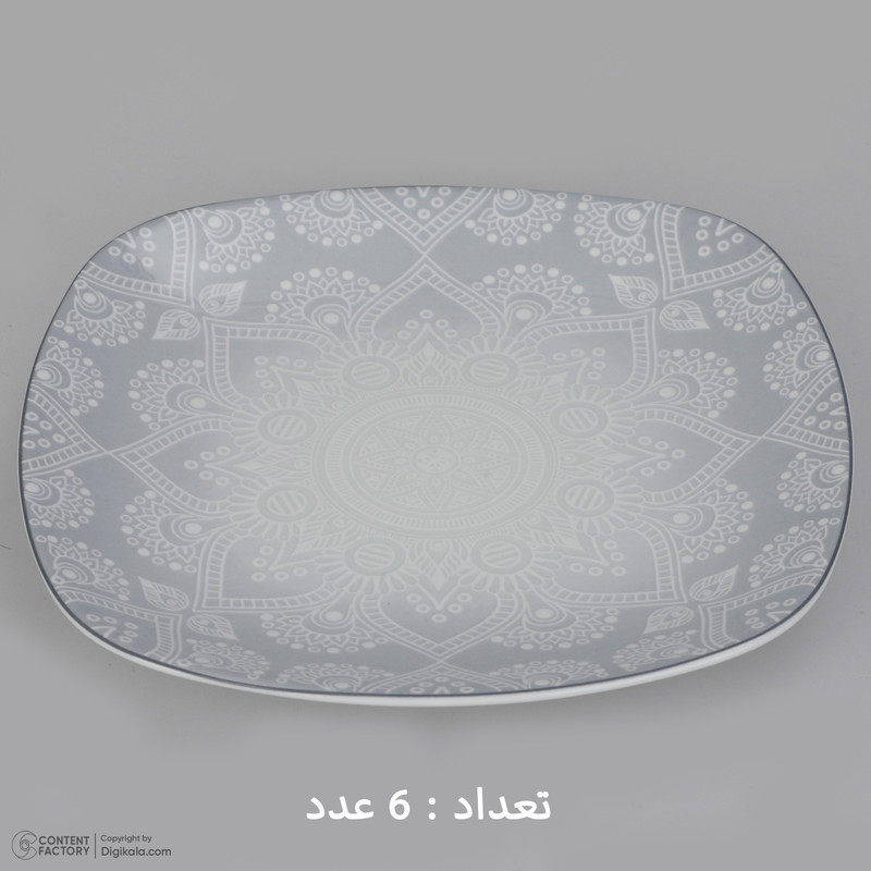 سرویس غذاخوری 27 پارچه چینی زرین ایران سری کواترو مدل ادلین درجه عالی