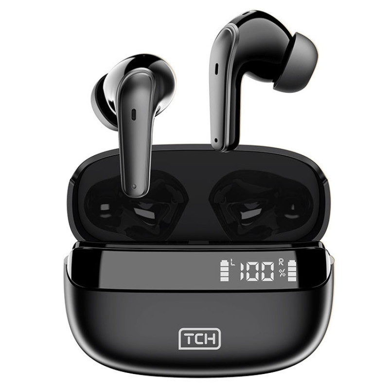 هدفون بلوتوثی تی سی اچ مدل Black Blade L10 با نویز کنسلینگ میکروفون (ENC)، درگاه شارژ USB Type-C، مقاوم در برابر پاشش آب و عرق (IPX4)