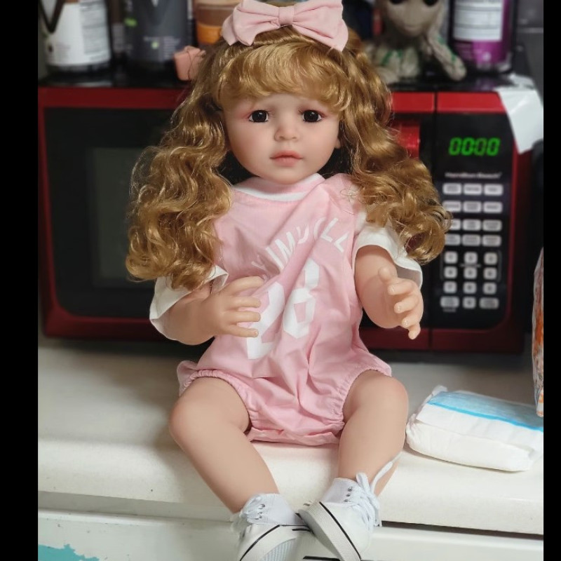 عروسک سیلیکونی مدل Reborn-Baby ارتفاع 50 سانتی متر