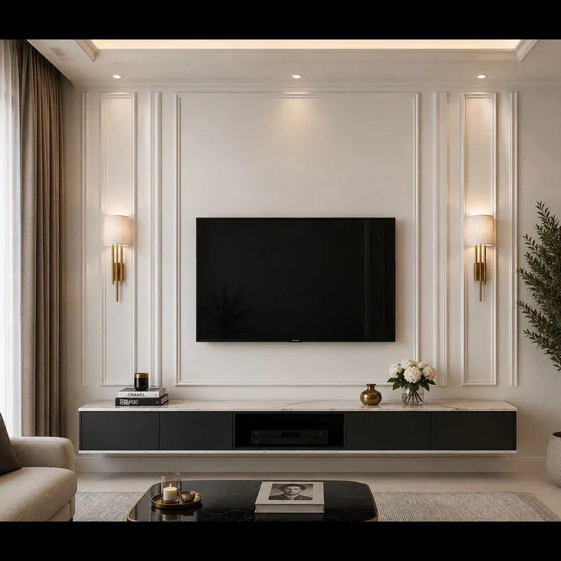 دیوار پوش مدل Modern Frame بسته 4 عددی