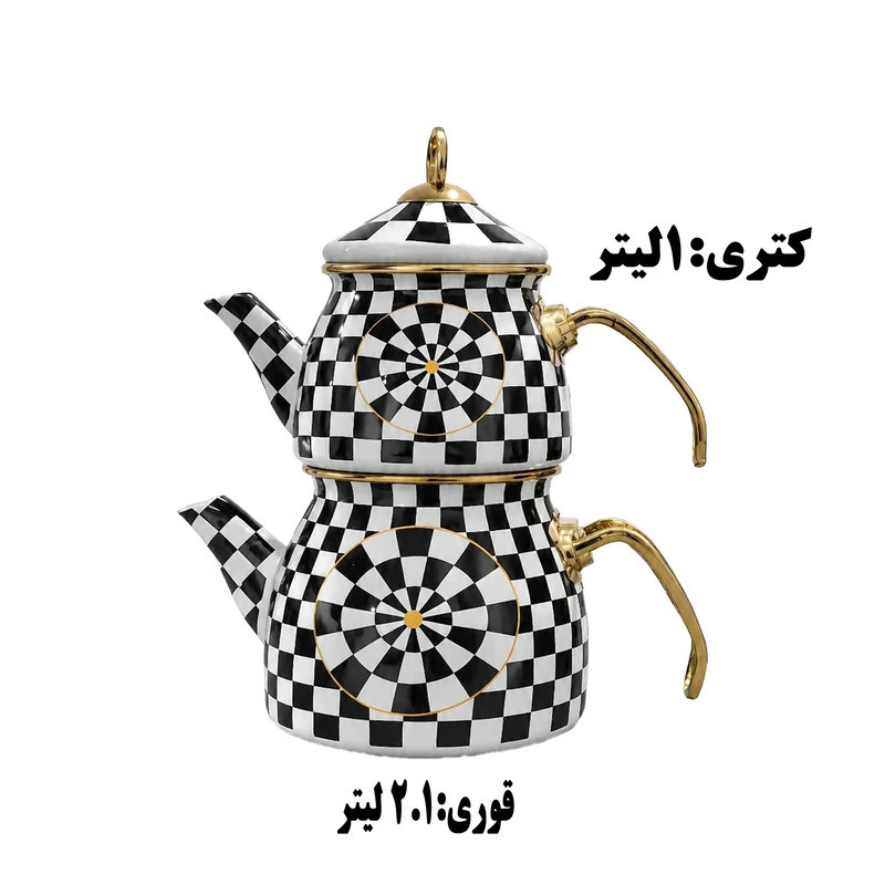 ست کتری و قوری پرهوم مدل Dart گنجایش کتری 2 لیتر گنجایش قوری 1 لیتر