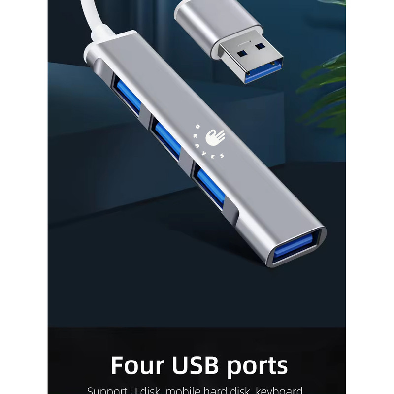 هاب 4 پورت USB 3.0 اکی یس مدل USB3000