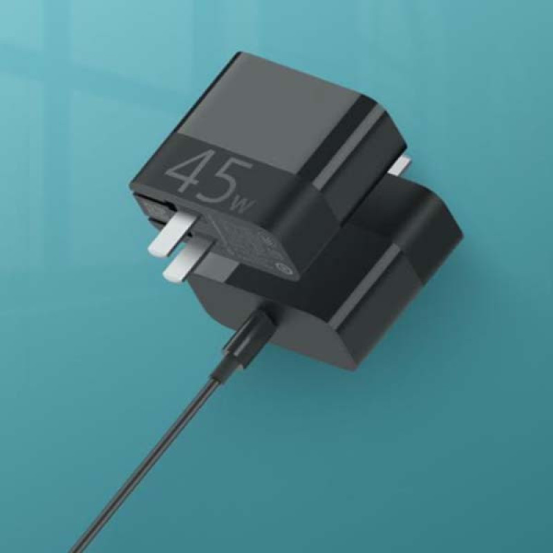 آداپتور شارژر زد ام آی مدل ha713 به همراه کابل تبدیل USB-C