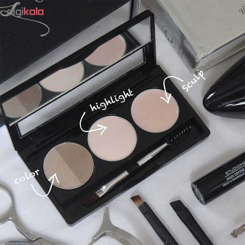 پالت سایه ابرو استودیو میکاپ مدل Brow Sculpting شماره 03