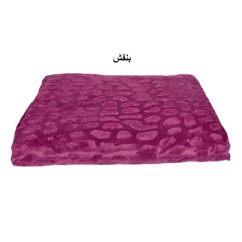 پتو مسافرتی شایسته مدل فایپکو اسکارلت مخمل سنگی سایز 155x205 سانتی متر