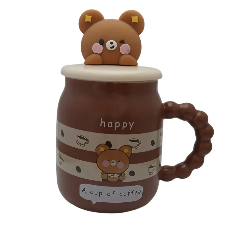 ماگ مدل فانتزی طرح خرسی Happy