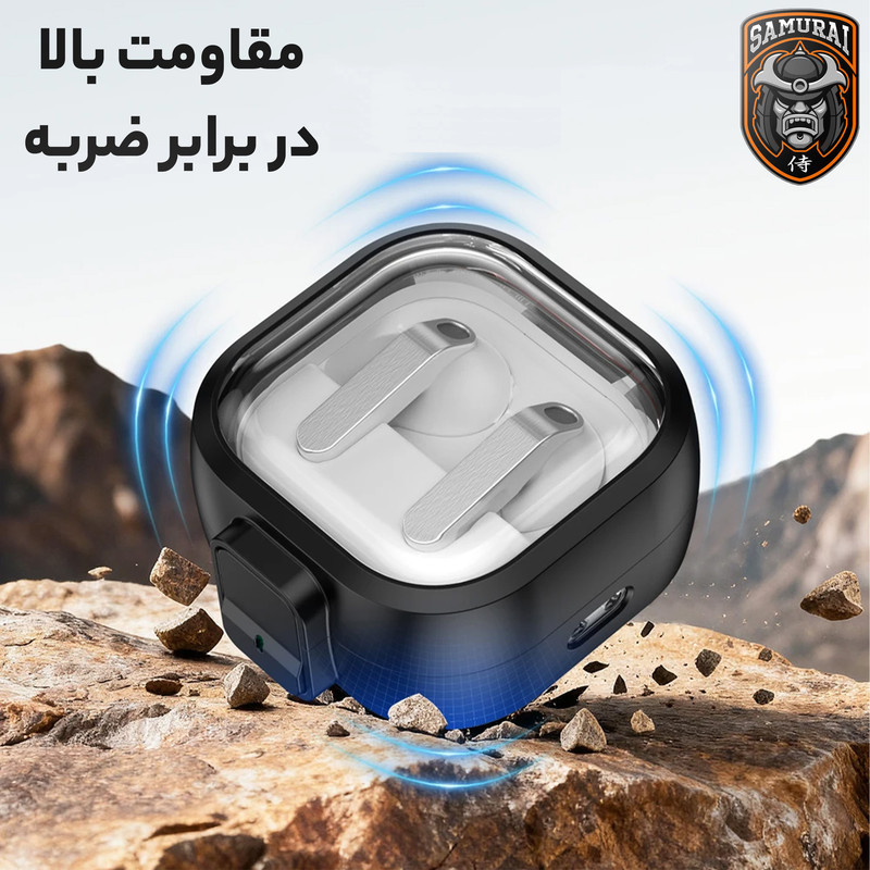 کاور سامورایی مدل Quad-48 مناسب برای کیس هدفون سامسونگ Galaxy Buds 4 Pro  Galaxy Buds 4
