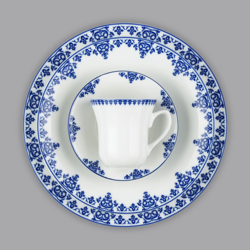 سرویس غذاخوری 108 پارچه 12 نفر چینی زرین ایران مدل Samarkand 108 Pieces High Grade