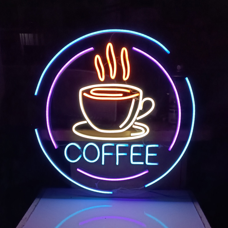 چراغ نئونی طرح coffee کد CO2025