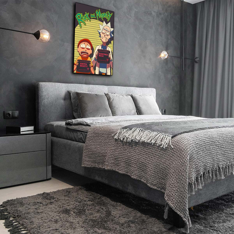 تابلو شاسی مدل Rick and Morty کد S-5046