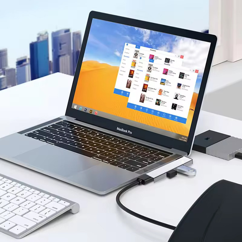 هاب 3 پورت USB-C اکی یس مدل HUB300TYPEC