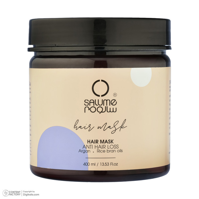 ماسک مو تقویت کننده سالومه مدل Argan حجم 400 میلی لیتر