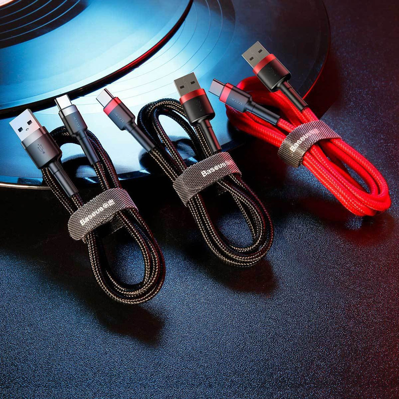 کابل تبدیل USB به USB-C باسئوس مدل CATKLF-U09 Cafule طول 3 متر