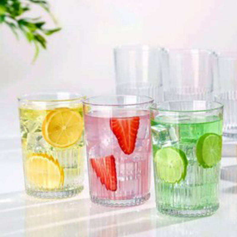 لیوان لیمون مدل شیاردار کد 350Ml بسته 3 عددی