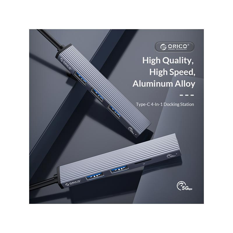 هاب 4 پورت usb-C اوریکو مدل AH-13