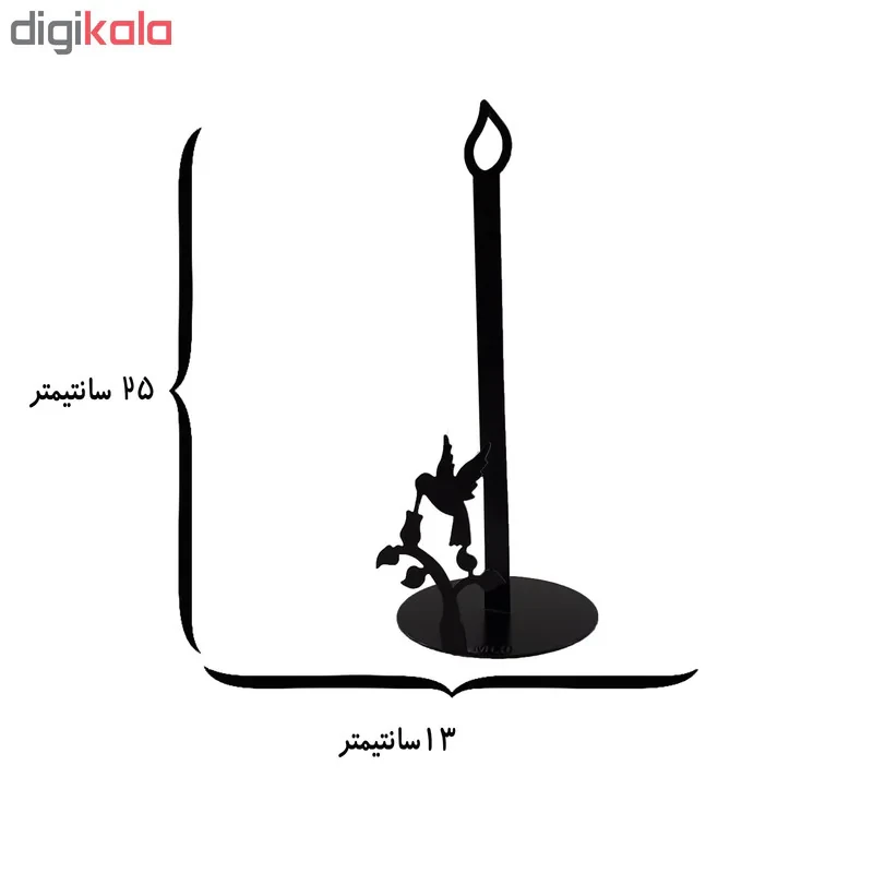 پایه رول دستمال کاغذی ملو طرح مرغک1 کد KMJ17