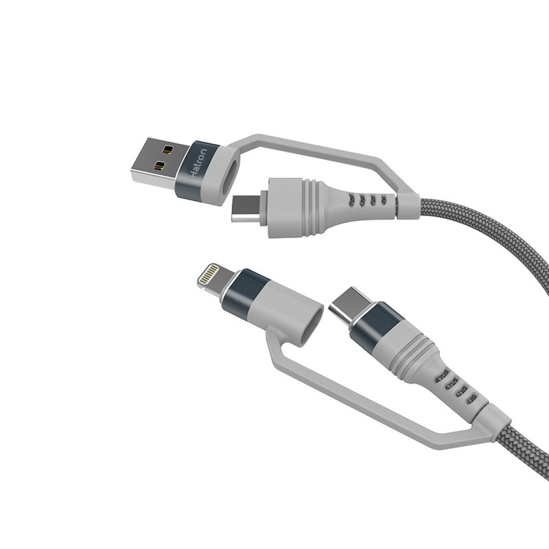 کابل تبدیل USBUSB-C به USB-Cلایتنینگ هترون مدل HC450P طول 1متر