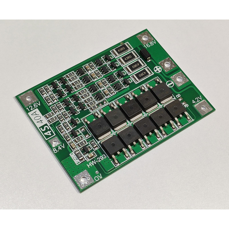 ماژول محافظ شارژ و دشارژ باتری لیتیومی مدل 4S_30A کد 10Mos_balance