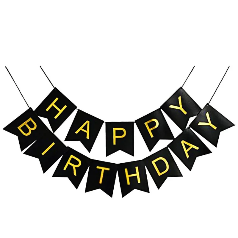 ریسه تزئینی تولد مدل Happy Birthday طلاکوب