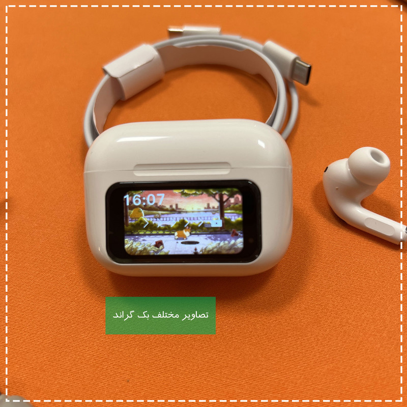 هدفون بلوتوثی مدل PJD Pro2nd V5.4 Light دارای نویز کنسلینگ فعال (ANC)، درگاه شارژ USB Type-C، شارژ بی سیم، پشتیبانی از فرمان لمسی، نمایشگر روی صفحه محفظه شارژ، نشانگر LED