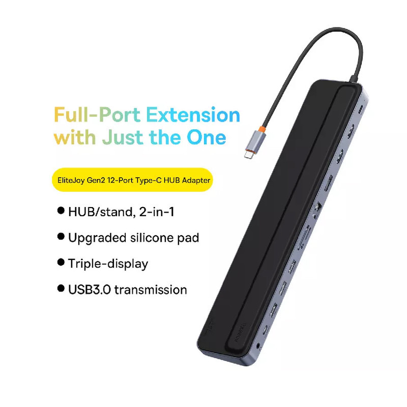 هاب 12 پورت USB-C باسئوس مدل BS-OH062