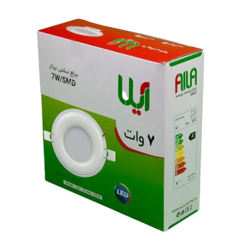 پنل ال ای دی 7 وات آیلا مدل گلاریس بسته 10 عددی