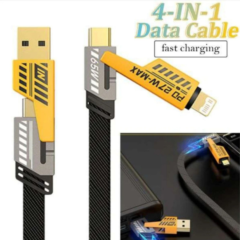 کابل تبدیل USBUSB-C به لایتنینگUSB-C پاور فول مدل 4in1 طول 1.2 متر