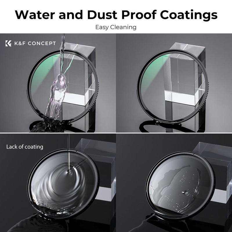 فیلتر لنز کی اند اف مدل CPL TRUE COLOR NANO-X -MRC -77MM