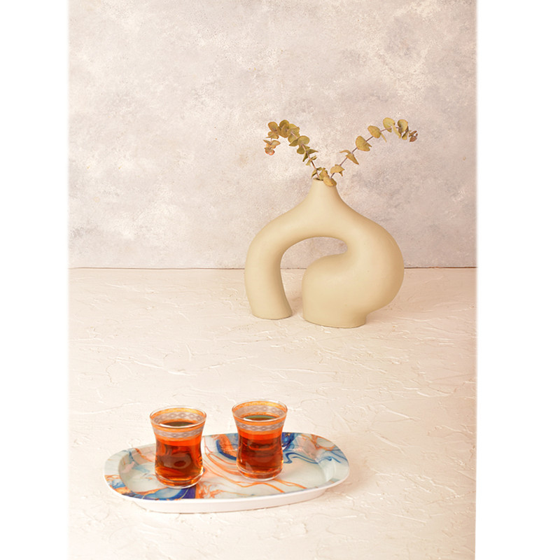 سینی دسته دار مهروز مدل 6650 مینیاتور سایز 14×22 سانتی متر