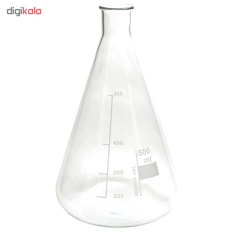 ارلن آزمایشگاه مدل Erlenmeyer ظرفیت 500 میلی لیتر