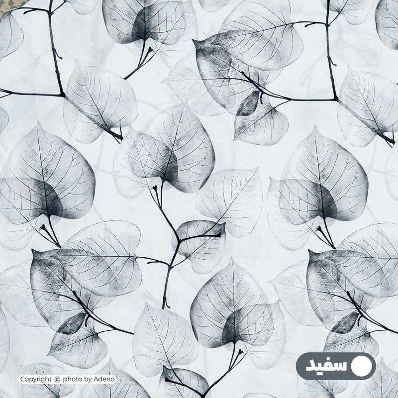 روکش لحاف مایکروفایبر آدنو مدل برگ کد CH166 یک نفره سایز 160x220 سانتی‌متر