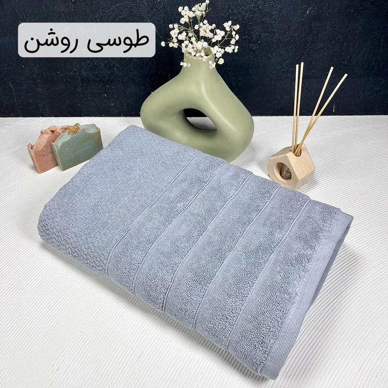 حوله حمام دنیز طرح پینار سایز 100 * 155 سانتی متر