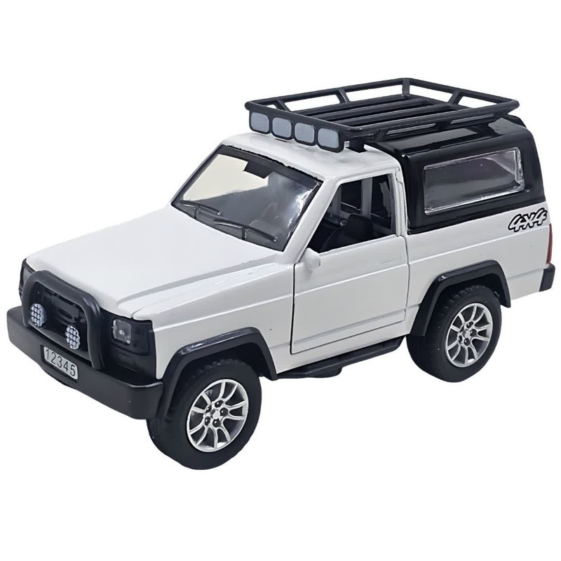 ماکت ماشین ناب سل مدل نیسان پاترول آفرود فلزی موزیکال چراغدار عقب کش دو در کد Nissan Patrol Off-Road Metal Musical Pull Back Lights