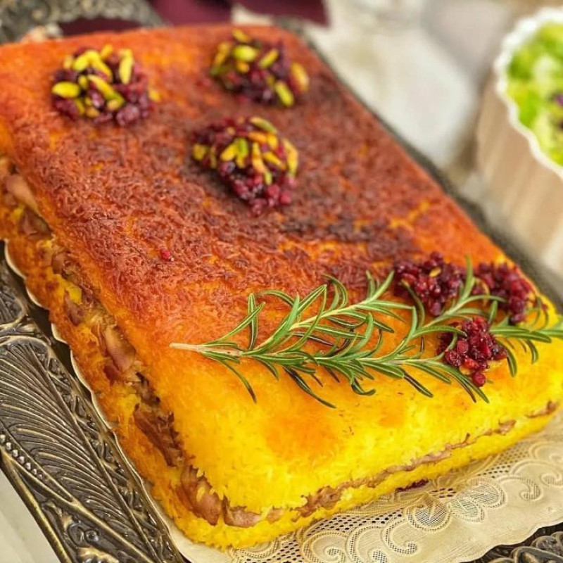 قالب کیک به گز مدل مستطیل گرانیتی