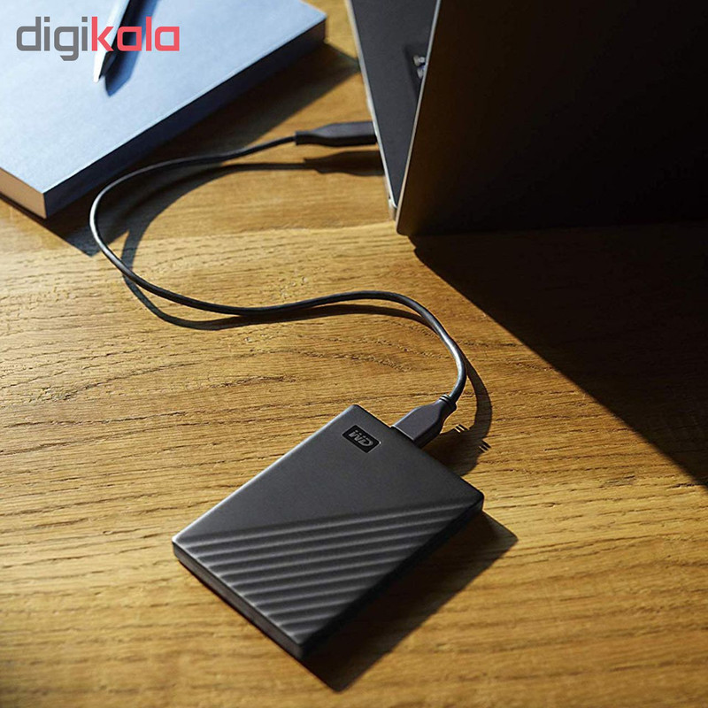 هارد اکسترنال وسترن دیجیتال مدل My Passport ظرفیت چهار ترابایت دارای رابط USB Type-A 3.2