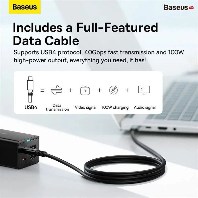شارژر رومیزی 67 وات بیسوس مدل CCGP110201