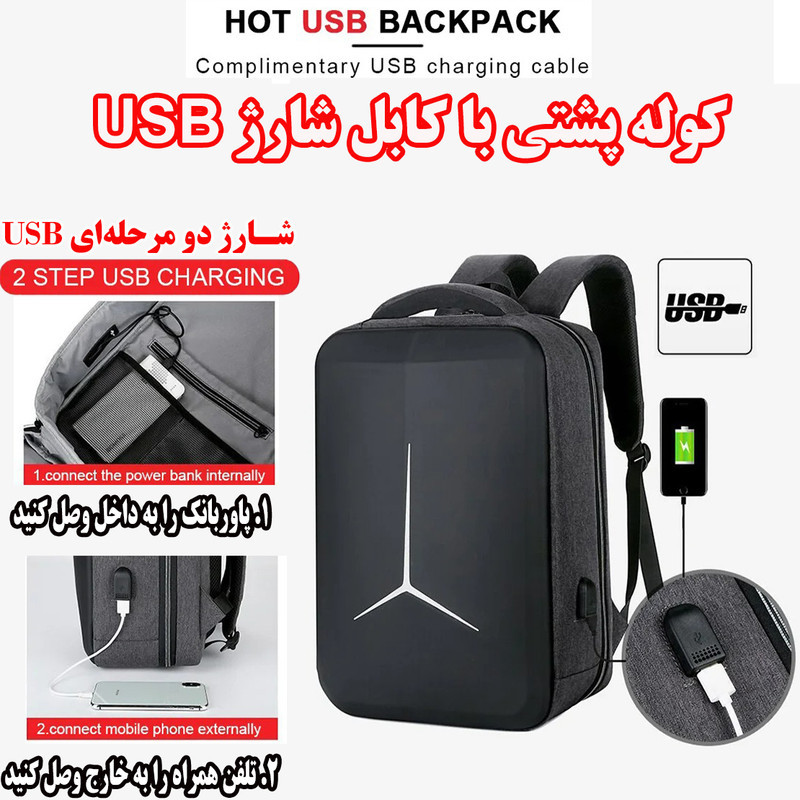 کوله پشتی لپ تاپ مدل 1818 مناسب برای لپ تاپ 14 تا 16 اینچ