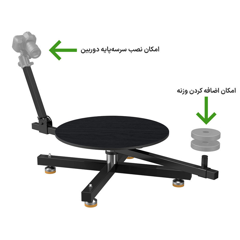 صفحه گردان عکاسی مدل اسپینر Rotating Slider