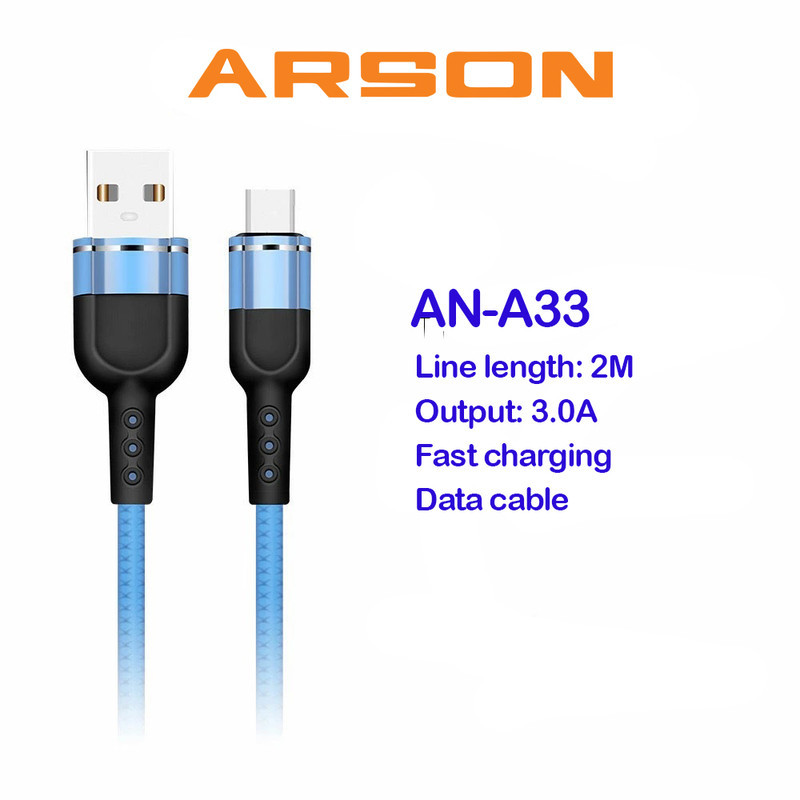 کابل تبدیل USB به USB-C آرسون مدل AN-A33 طول 2 متر