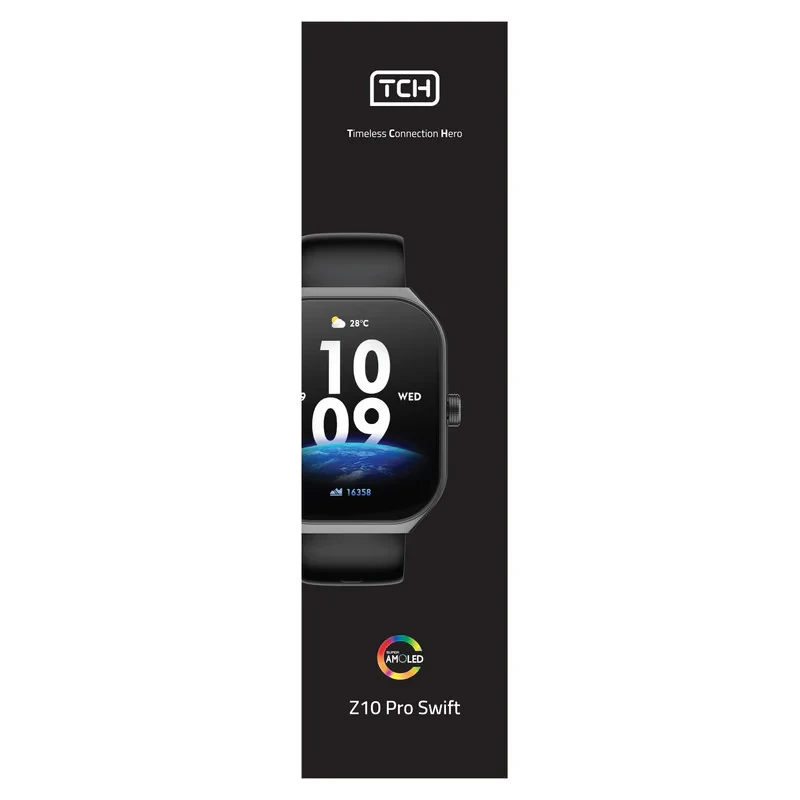 ساعت هوشمند 49 میلی‌ متری تی سی اچ مدل Z10 Pro Swift با بند سیلیکونی