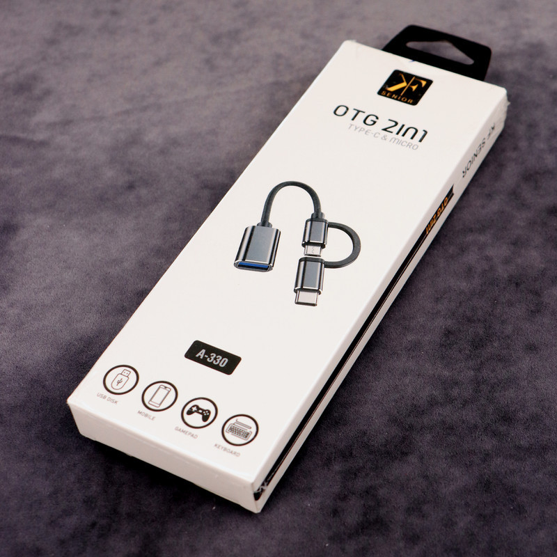 مبدل MICRO USBUSB-C به USB 3.0 کی اف سنیور مدل A330