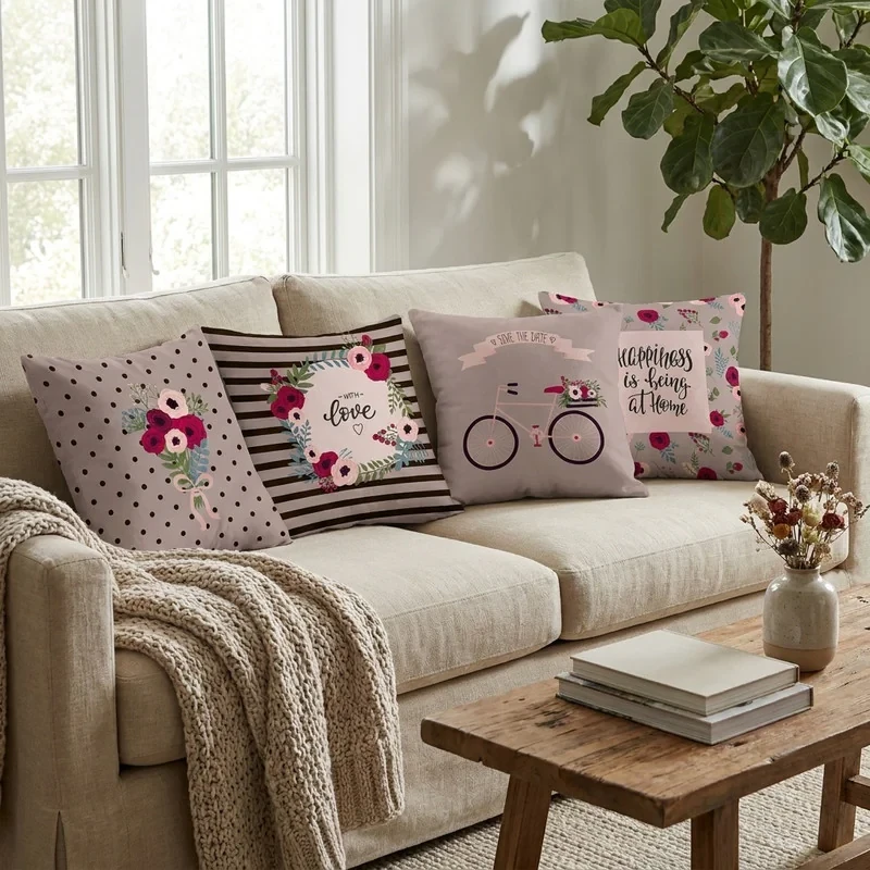 کاور کوسن مدل set 142 مجموعه 4 عددی