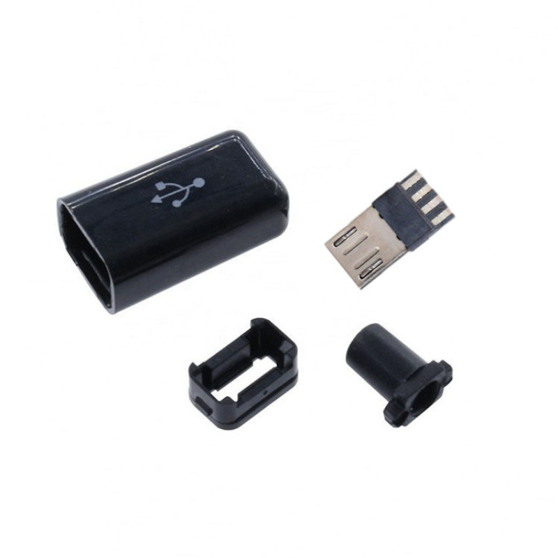 سوکت نری Micro USB مدل 4PIN بسته 5 عددی
