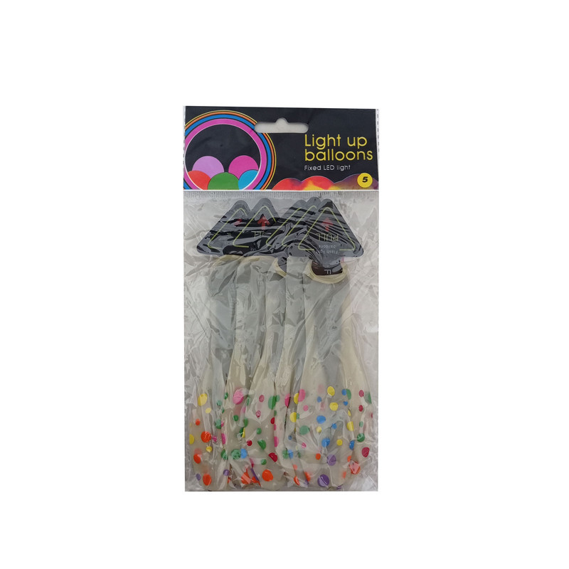 بادکنک مدل light up balloons مجموعه 5 عددی