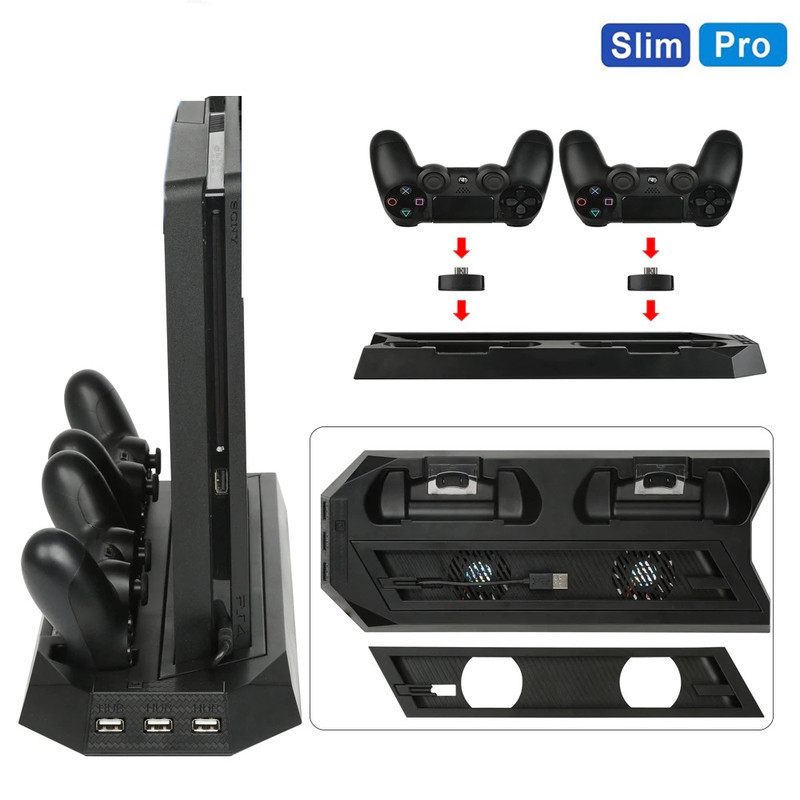 پایه خنک کننده و شارژر پلی استیشن 4  مدل YH-24
