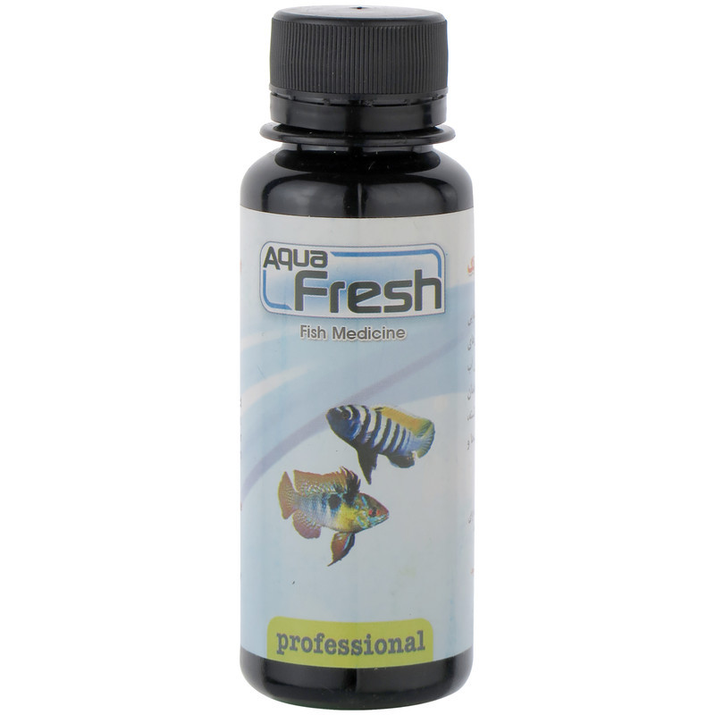 محلول ضد عفونی کننده آب آکواریوم مدل Aqua fresh حجم 100 میلی لیتر