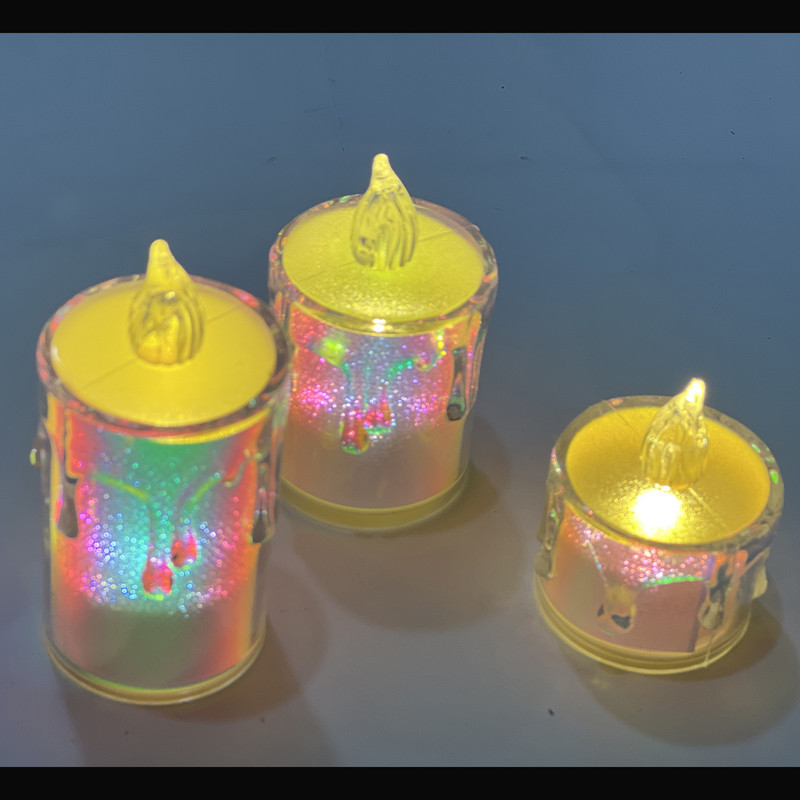 شمع ال ای دی مدل اکلیلی یونیکورن مجموعه 3 عددی