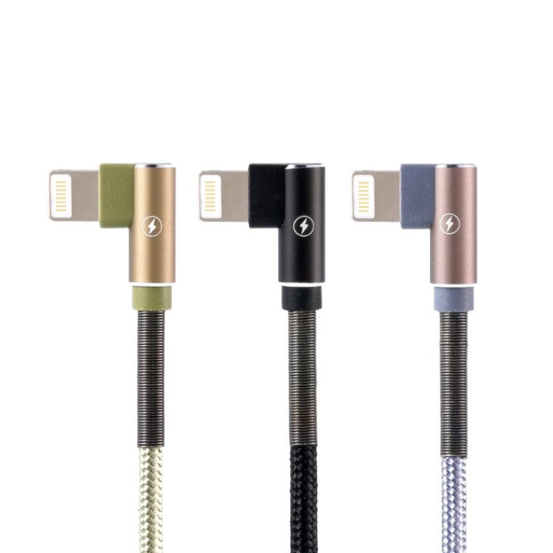 کابل تبدیل USB به لایتنینگ ریمکس مدل Ranger-90 degree طول 1 متر