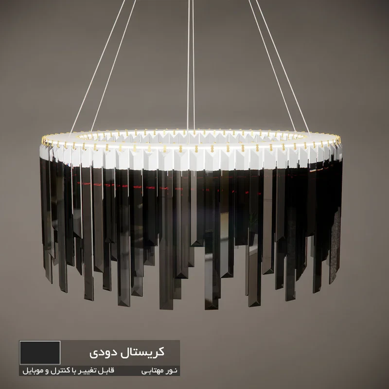 لوستر نورکیا مدل تک حلقه قندیلی کد 1R-55G
