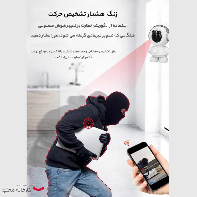 دوربین مداربسته تحت شبکه مدل QX04 Smart Camera